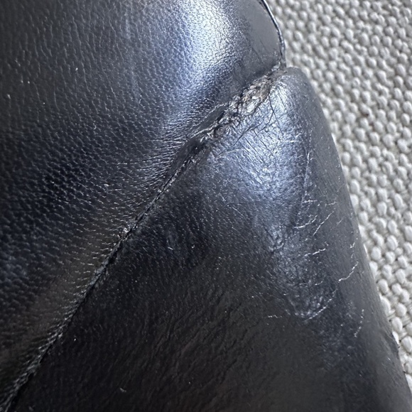 Alaia Vintage Wedge Booties, blk leather, 39 - Picture 9 of 10